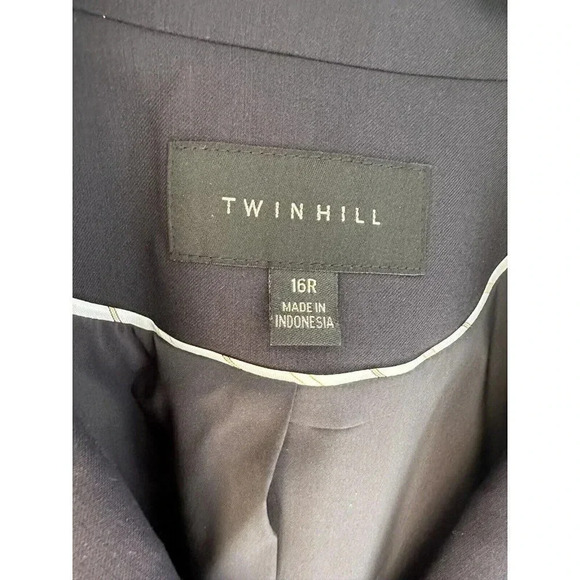 Twin Hill Catherine Wool Blend Corporate Uniform Airline Suit Jacket 16R Navy - Picture 4 of 10